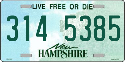 NH license plate 3145385
