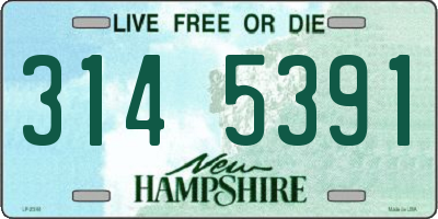 NH license plate 3145391