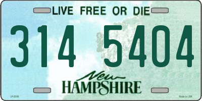 NH license plate 3145404