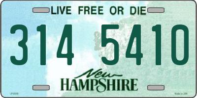 NH license plate 3145410