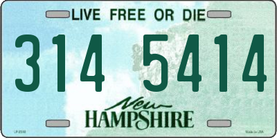 NH license plate 3145414