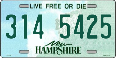 NH license plate 3145425