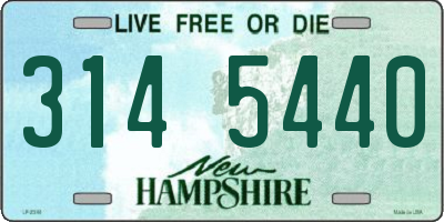 NH license plate 3145440