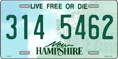 NH license plate 3145462