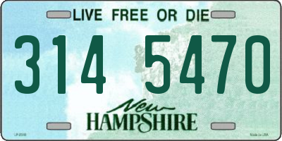 NH license plate 3145470