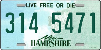 NH license plate 3145471