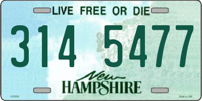 NH license plate 3145477