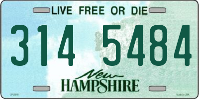 NH license plate 3145484