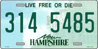 NH license plate 3145485