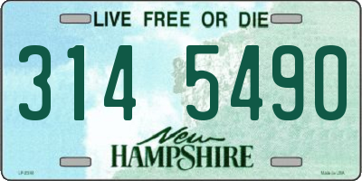 NH license plate 3145490