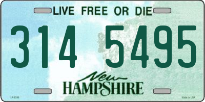 NH license plate 3145495