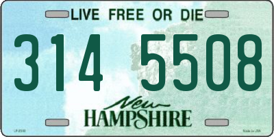 NH license plate 3145508