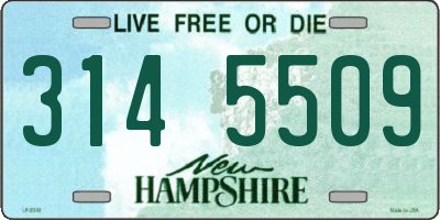 NH license plate 3145509
