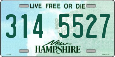 NH license plate 3145527