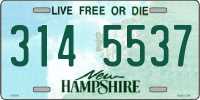 NH license plate 3145537