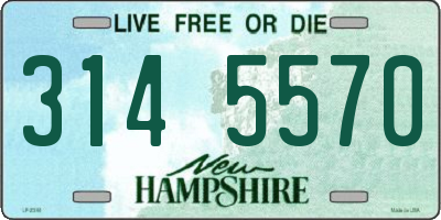 NH license plate 3145570