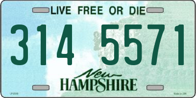 NH license plate 3145571