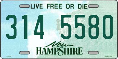 NH license plate 3145580