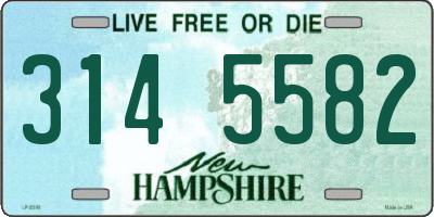NH license plate 3145582