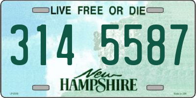 NH license plate 3145587