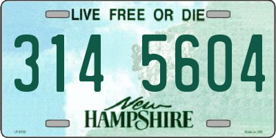 NH license plate 3145604