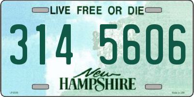 NH license plate 3145606