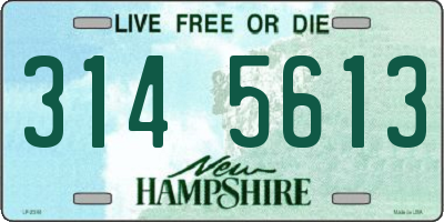 NH license plate 3145613
