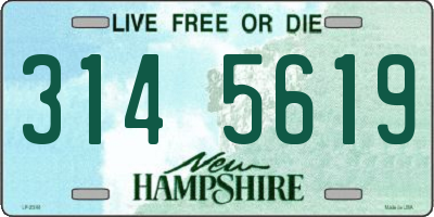 NH license plate 3145619