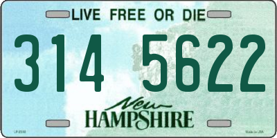 NH license plate 3145622