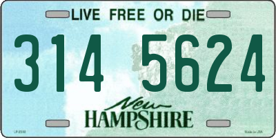 NH license plate 3145624