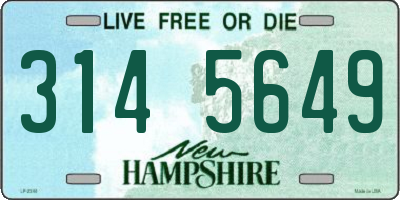 NH license plate 3145649