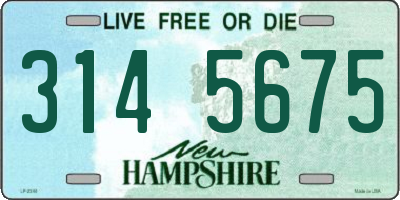 NH license plate 3145675