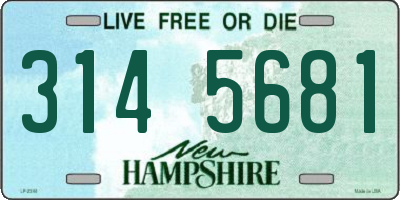 NH license plate 3145681