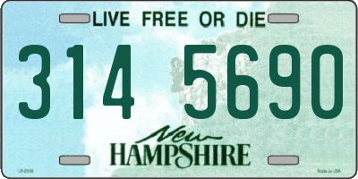 NH license plate 3145690