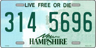 NH license plate 3145696