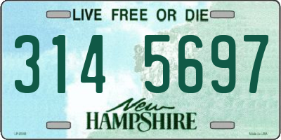 NH license plate 3145697