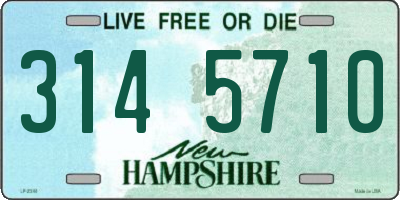 NH license plate 3145710