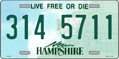 NH license plate 3145711