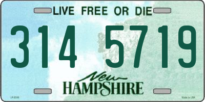 NH license plate 3145719