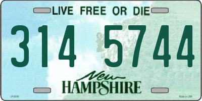 NH license plate 3145744