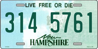 NH license plate 3145761