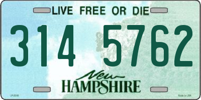 NH license plate 3145762