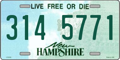 NH license plate 3145771