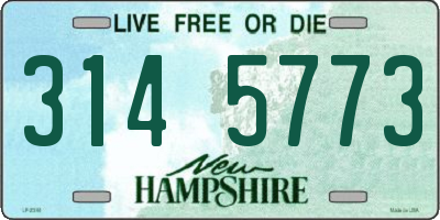 NH license plate 3145773