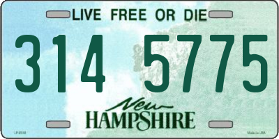 NH license plate 3145775