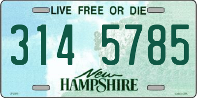 NH license plate 3145785