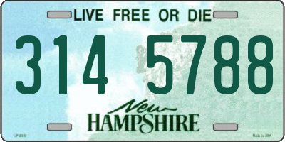 NH license plate 3145788
