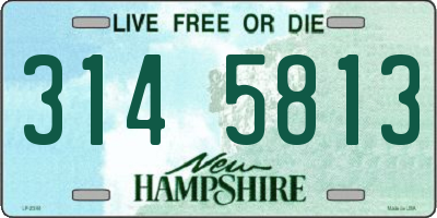 NH license plate 3145813