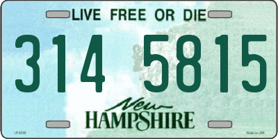NH license plate 3145815