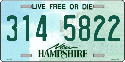 NH license plate 3145822